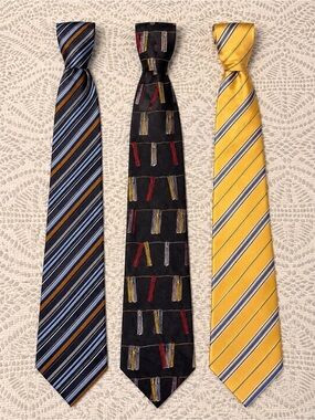 Bundle 100% Silk Ties – Hathaway, Tom’s Place & Protocol